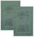 Produktbild: Betz Badematte 2 Stück Badvorleger Premium Badteppich Größe 50x70 cm, unbeschichtet, beidseitig nutzbar, beidseitig nutzbar, Baumwolle, Qualität 650g/m²