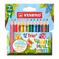 Produktbild: STABILO Trio dick, kurz Animal Vibes Buntstifte farbsortiert, 12 St.