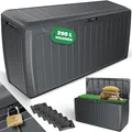 Produktbild: KESSER Auflagenbox Kissenbox 290 Liter mit abschließbarem Deckel Haltegriffe Gartenbox