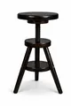 Produktbild: Magnetic Mobel® Hocker Massiv Schemel Stuhl Sitzmöbel Buche Drehhocker Barhocke 52-70cm (Nussbaum)