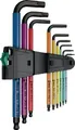 Produktbild: Wera 9tlg. Winkelschlüsselsatz 950 SPKL/SM N Multicolour metrisch Black Laser -