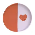 Produktbild: LÄSSIG Baby Silikon Kinderteller/Silicone Plate Happy Rascals Heart