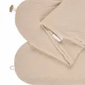 Produktbild: HOBEA-Germany Stillkissenbezug für Stillkissen 190cm Designs (Musselin beige)