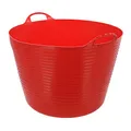 Produktbild: Kerbl Trog FlexBag rot (Flexibler Futtertrog, Müslischüssel, Fassungsvermögen 60 Liter, Futtereimer mit Zwei Griffen) 326197