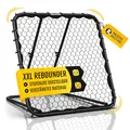 Produktbild: Racetex Rebounder für Fußball XXL [125cm x 125cm] - Fussball Rebounder mit robuster Konstruktion und stufenlos verstellbarem Winkel - Rebounder Fußball für Schuss-, Pass- und Ballannahmetraining