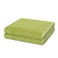 Produktbild: Vossen - 2 teiliges Frottier-Set - Vegan Life (2 X Duschtuch im Set) - 580 g/m2 - Baumwolle - Frottee - saugstark - weich und flauschig - Avocado