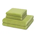 Produktbild: Vossen - 4 teiliges Frottier-Set - Vegan Life (2 X Handtuch 2 X Duschtuch im Set) - 580 g/m2 - Baumwolle - Frottee - saugstark - weich und flauschig - Avocado
