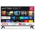 Produktbild: Antteq HD Smart TV 32 Zoll (Fernseher 80 cm) mit Triple Tuner (DVB-T2/S2/C), Kinderprofil, App Store (Netflix/Prime Video/YouTube), WiFi, Hotelmodus