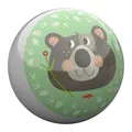 Produktbild: HABA Wald Ball 14 cm für Kinder ab 2 Jahren – Spielball mit Tiermotiven aus Kunststoff mit Ventil, glänzend, ideal für Garten, Strand & Indoor-Spiel – 2012756001