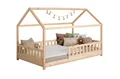 Produktbild: Ticaa Hausbett Kay mit Rausfallschutz aus Kiefer, Kinderbett 90x200, inkl. Dach, mit Rollrost
