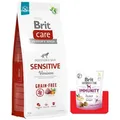 Produktbild: BRIT CARE Grain-free Sensitive Venison 12kg + Brit Care Snack Immunity 150g