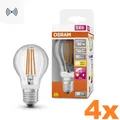 Produktbild: 4 x OSRAM E27 LED Lampe STAR MOTION SENSOR FILAMENT klar 7,3W wie 60W warmweiß
