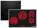 Produktbild: Bosch HBD431FH83 Set Backofen HBS233BB0 + Glaskeramikkochfeld autark PKC845FP1D