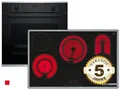 Produktbild: Bosch HBD431FH83 Set Backofen HBS233BB0 + Glaskeramikkochfeld autark PKC845FP1D