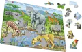 Produktbild: Larsen Puzzle Afrikanische Savanne 65 Teile Lernpuzzle Rahmenpuzzle
