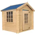 Produktbild: Timbela Kinderspielhaus Holz M570M-1 1 m2 ohne Boden Dachfarbe Blau