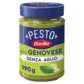 Produktbild: Barilla Pesto alla Genovese ohne Knoblauch 1x190g | Glutenfreie Italienische Pasta-Sauce mit 100% italienischem Basilikum und Parmigiano Reggiano, ohne Knoblauch, Nudel-Soße, grünes Pesto Verde