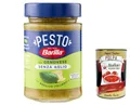 Produktbild: 3x Pesto alla Genovese senza Aglio 190g | Glutenfreie Pasta-Nudel-Sauce - Unser Klassiker mit 100% italienischem Basilikum ganz ohne Knoblauch + Italian gourmet polpa 400g