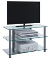 Produktbild: VCM TV-Board TV Möbel Sideboard Fernseh Rack Alu Glas Sindas