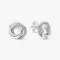 Produktbild: PANDORA Ohrstecker Sterlingsilber weiße Steine Für Immer Verschlungen 291076C01