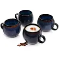 Produktbild: Sänger Cappuccinotassen, Dunkelblau, Keramik, 4-teilig, kratzfest, Kaffee & Tee, Tassen, Cappuccinotassen