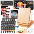 Produktbild: Shuttle Art Malkoffer, 59 teiliges professionelles Malset mit Tischstaffelei, 30 farbige Acrylfarben, Leinwand, Pinsel, Palette, Schwamm, komplettem Zubehör, für Kinder und Erwachsene geeignet