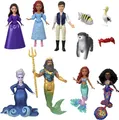 Produktbild: Mattel Disney Arielle, die Meerjungfrau - Set mit Arielle als Mensch und Meerjungfrau, König Tritons Dreizack und Arielles Rock zum Ausziehen, für Kinder ab 3 Jahren, HND30
