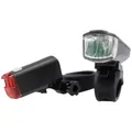 Produktbild: FISCHER FAHRRAD Fahrradbeleuchtung Set LED batteriebetrieben Schwarz