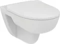 Produktbild: Ideal Standard i.life A WC-Set, Wandtiefspül-WC mit Absenkautomatik, Rundes Design, Alpin Weiß