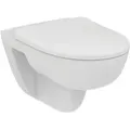Produktbild: Ideal Standard i.life A WC-Set, Wandtiefspül-WC mit Absenkautomatik, Rundes Design, Alpin Weiß