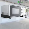 Produktbild: Mikrowellenhalterung universell Wandhalter Mikrowelle Backofen Küche schwarz