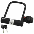Produktbild: BURG-WÄCHTER Langbügelschloss mit Halterung, Fahrradschloss mit 2 Schlüsseln, Sehr leicht, Hohe Sicherheit, Bügelinnenhöhe 200 mm, 40030 1580 HB 165/200
