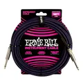 Produktbild: Ernie Ball Geflochtenes Instrumentenkabel gerade/gerade 5,49 m (18 ft) -Lila/ Schwarz