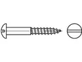 Produktbild: 200 x Halbrund-Holzschrauben mit Schlitz DIN 96 Messing 6 x 25, CAB FASTENING