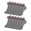 Produktbild: FILA Herren Damen Quarter Socken Sportsocken Quartersocks Calza 6 Paar, Farbe:Grau, Artikel:-400 grey melange, Größe:35-38