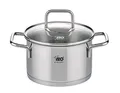 Produktbild: ELO Kochtopf 16 cm, Silber, 1.7 Liter, Edelstahl, Unbeschichtet, Spülmaschinenfest, inkl. Deckel