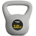 Produktbild: TREX SPORT Kettlebell 12kg TX-012CKB | 6kg, 8kg, 10kg, 16kg, 20kg Kugelhantel & Kugelgewichte für Ganzkörper-Workout | rutschfester Griff, bodenschonend