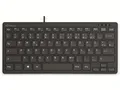 Produktbild: kabelgebundene Kompakt-Tastatur mit 78 ultraflachen Tasten, deutsches QWERTZ ...