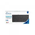 Produktbild: Mediarange Tastatur Compact ultraflach mit Kabel Keyboard QWERTZ schwarz MROS112