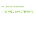 Produktbild: VC 2 (weiß/schwarz) 1.198-035.0 (4054278991672)