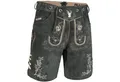 Produktbild: PAULGOS Trachtenhose Herren Lederhose Kurz mit Trägern 100% Echtleder - HK3