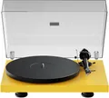 Produktbild: Pro-Ject Debut Evo 2, Audiophiler Plattenspieler der nächsten Generation mit Carbon Tonarm und elektronischer Geschwindigkeitsumschaltung, Made in Europe (Goldgelb Satin)