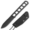 Produktbild: BÖKER® BFF Packlite Allblack EDC-Messer Feststehend Neck Knife Magnacut Schwarz
