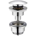 Produktbild: Druckknopf Ablaufventil Druckknopfventil ø66mm verchromt Waschbecken 11/4
