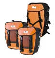 Produktbild: Packtasche Hecktaschen Rucksack   orange LKW-Plane 2 1 Red Loon Pro 3er Set