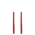 Produktbild: UYUNI Lighting LED Stabkerzen Taper 2er Set 2 x 25cm - Karminrot - Flammenlos