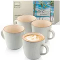Produktbild: SÄNGER Rio Creme | Kaffeebecher 4 teilig, Steingut Tassen Set für 4 Personen, Tassen multifunktional, spülmaschinen- mikrowellenfest, Coffee Mug, Kaffeetassen cremefarben 430 ml | VALUE COLLECTION