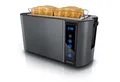Produktbild: Arendo Toaster 4-Scheiben, Wärmeisoliertes Doppelwandgehäuse, Display Restzeitanzeige, 2 lange Schlitze, für 4 Scheiben, 1500 W, Langschlitz, Brötchenaufsatz, Brotscheibenzentrierung, Touchpanel