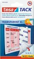 Produktbild: tesa Tack® Klebepads XL, transparent, doppelseitig klebend, 36 Stck. 187083