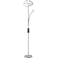Produktbild: tectake® Deckenfluter Auralis LED, 20 W, inklusive Leselicht 7 W 31,5 x 188 cm - Grau